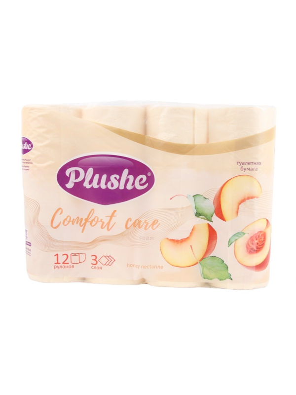 Плюше Туал бум Комфорт 12 рул. 3сл. 12 шт ароматиз. Персик