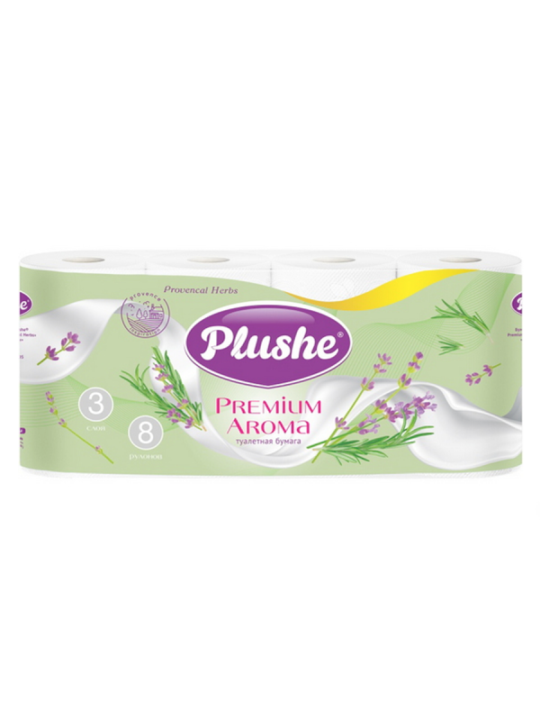 Плюше Туал бум Премиум Арома 8 рул. 3сл. 15м. 