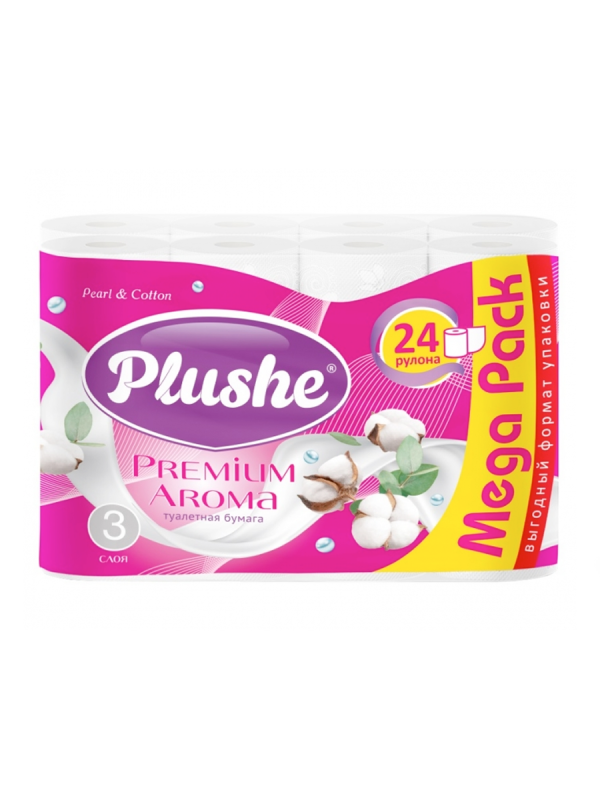 Плюше Туал бум Премиум Арома 24 рул. 3сл. 15м. 