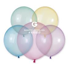 Шарики возд Кристалл БиКей 30см ЧО 1340 ассорти (100шт)