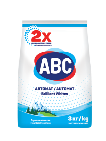 АВС Порошок д/стирки Горная свежесть д/белого 3 кг