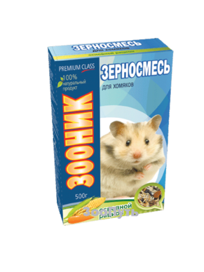 Зерносмесь ЗООНИК д/хомяков Основной рацион ПРЕМИУМ 400г