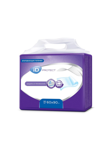 Пелёнки Disposable underpads ID Protect 60*90 30шт