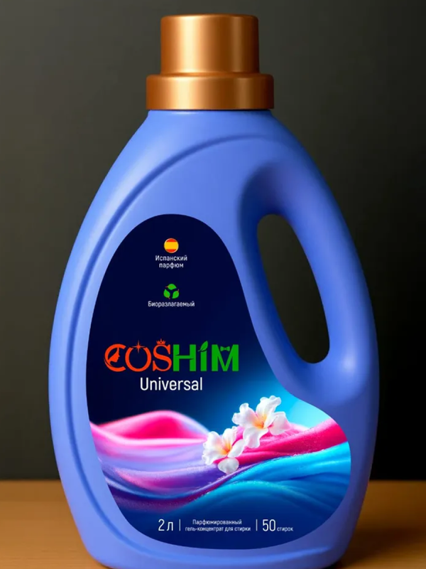 COSHIM Гель д/стирки парф-ый конц. Universal 2л 50 стирок С ручкой