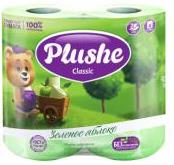 Плюше Туал бум Классик 4 рул. 2сл. Зел яблоко