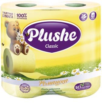Плюше Туал бум Классик 4 рул. 2сл. Ромашка