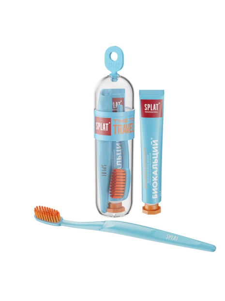 ПН СПЛАТ дорожный набор 25 г з/п биокальций + з/щ travel medium