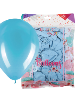 Шар воздушный 30см Macaroon Pastel КОКОС 202524 голубой (уп 100шт)