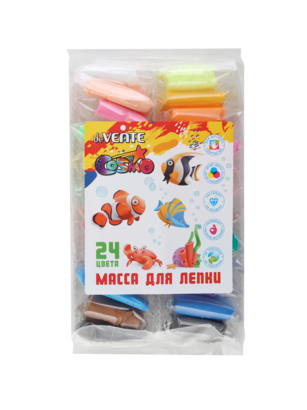 Пластилин легкий 24 цвета по 10гр deVENTE 8042430 (20)