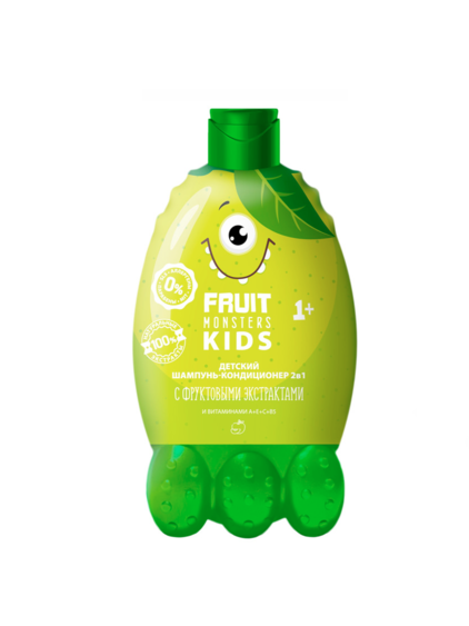 Фрутомонстры Шампунь-кондиционер 2в1 Яблоко 400мл