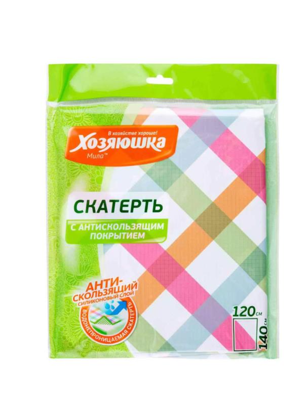 Хозяюшка Мила Скатерть 1шт 120*140см с антискользящим покрытием 