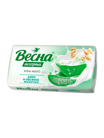 ВЕСНА Мыло 90г. Алоэ и молочко (72)