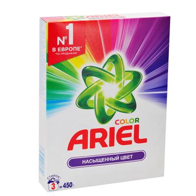 Порошок Ариель авт 450г (цветной)
