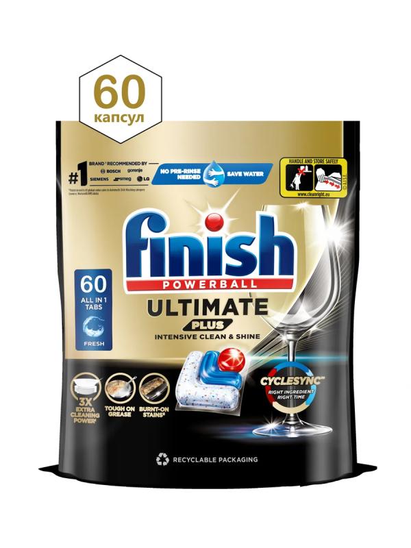 Финиш Таблетки д/посуд маш ULTIMATE Plus 60шт