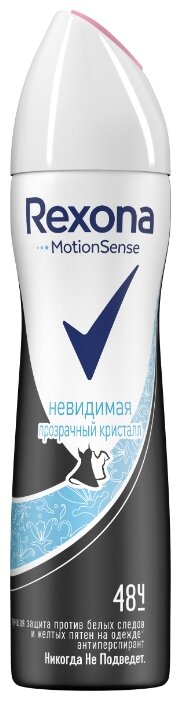Рексона спрей 150 мл Невидимая Прозр кристалл (жен)
