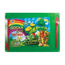 Доска д/модел. пластил А5 Пчёлка пластик с ячейками 2 стека ДЛ-03 ассорти