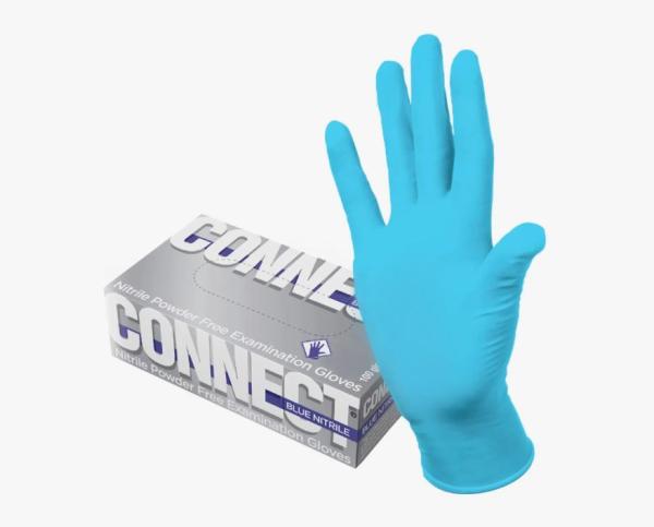 Перчатки CONNECT ультра нестер (Синие) (L) (100 пар)