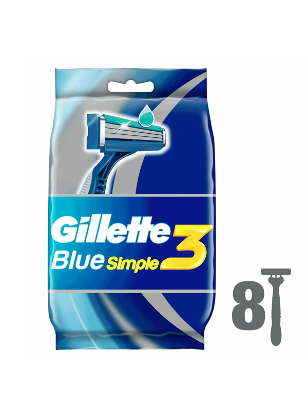 Жилетт Блю Симпл бритвы одноразовые 8 шт