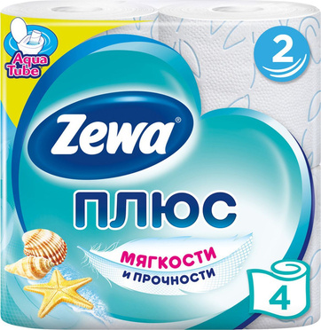 Зева Туал бум Плюс 2-сл Океан 4 шт