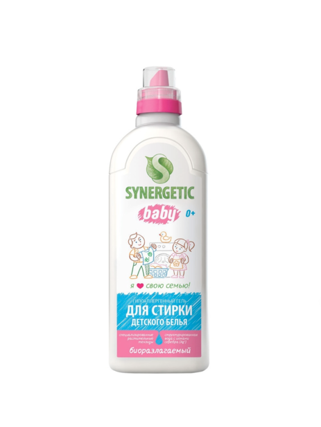 Синергетик Гель д/стирки 1 л д/детского белья 