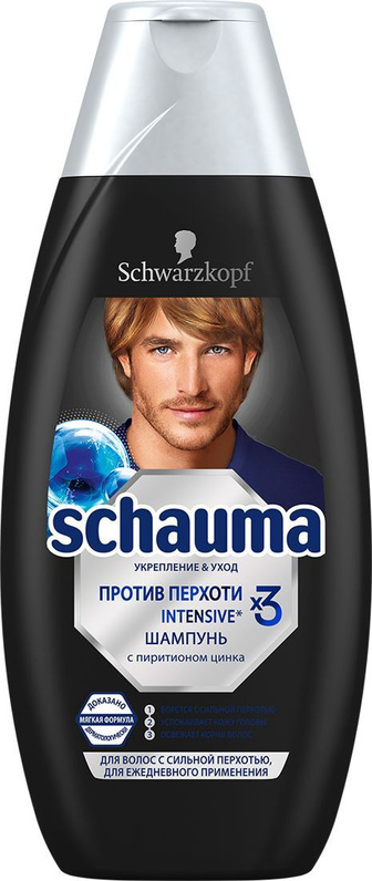 Шамп ШАУМА 360 мл д/муж Intensive от перхоти (10)