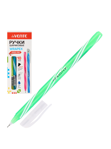 Ручка шар масл 0,7 игольч цветн корп Wrapex Speed Pro однораз deVENTE 5073427 син ассорти 4 вида