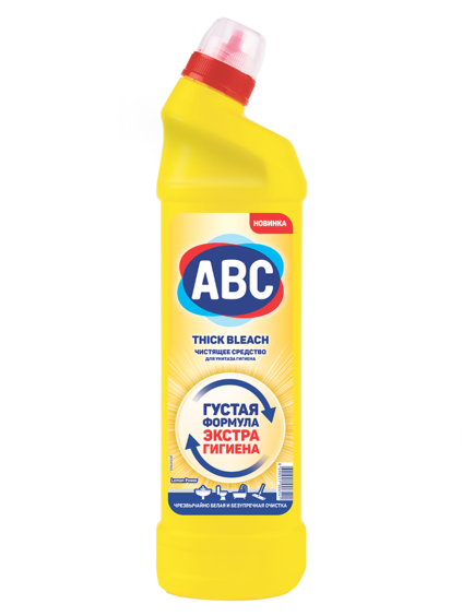 АВС Чистящий гель для сантехники Сила лимона 750мл