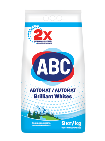 АВС Порошок д/стирки Горная свежесть д/белого 9 кг 