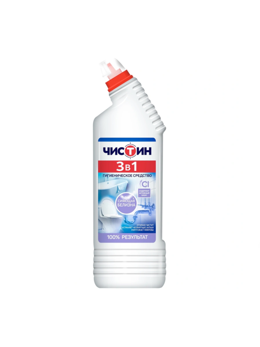 Чистин Гель 3 в1 для сантехники с хлором 750 мл /2795