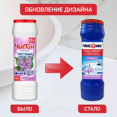 Чистин чистящий порошок 400г Сирень (20)/2760