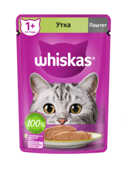 Корм ВИСКАС Пауч 28*75 г Паштет с уткой