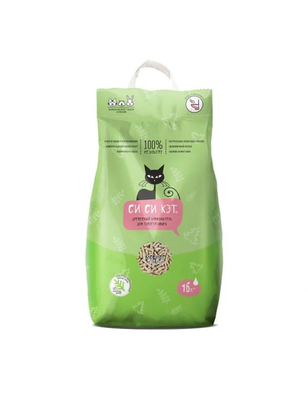 Наполнитель СиСиКэт комкующийся древесный 16л
