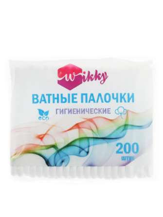 Ватные палочки Wikky п/э 200 шт/28