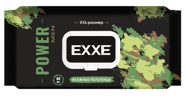 EXXE MEN Влажные полотенца  POWER 60 шт*6/12