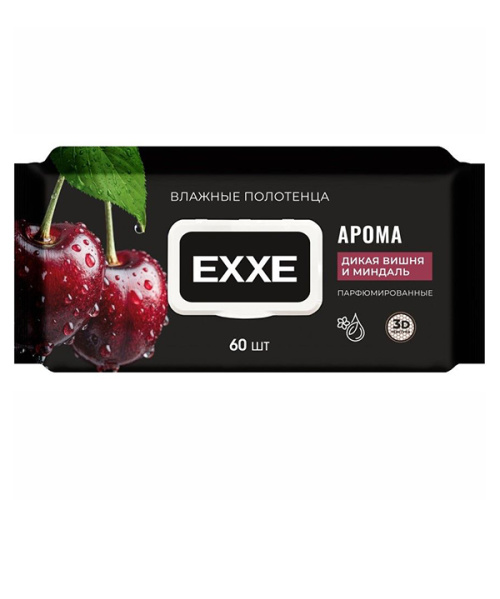 EXXE MEN Влажные полотенца Дикая Вишня 60 шт