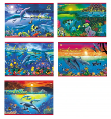 Альбом д/рис. 12л А4 (ассорти) 11шт (110)