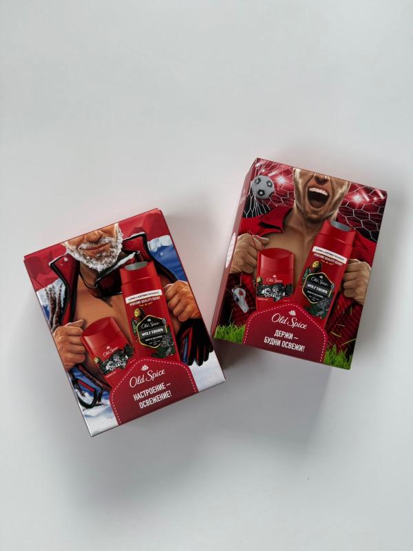 ПН OLD SPICE Твердый дезодорант 50мл+Гель для душа 250мл Wolfthorn