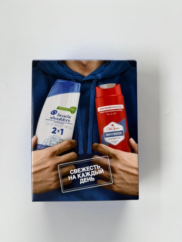 ПН HS Шмп и блз против перхоти 2в1 Основной уход 200мл+OS Гель для душа + Шампунь Whitewater 250мл