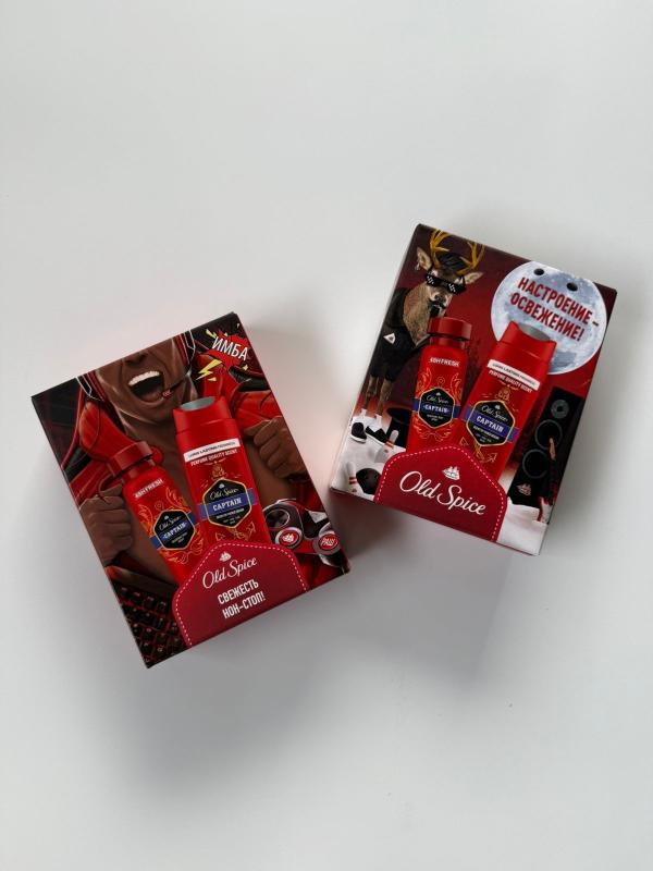 ПН OLD SPICE Аэрозольный дезодорант Captain 150мл+Гель для душа + шампунь 2в1 Captain 250мл
