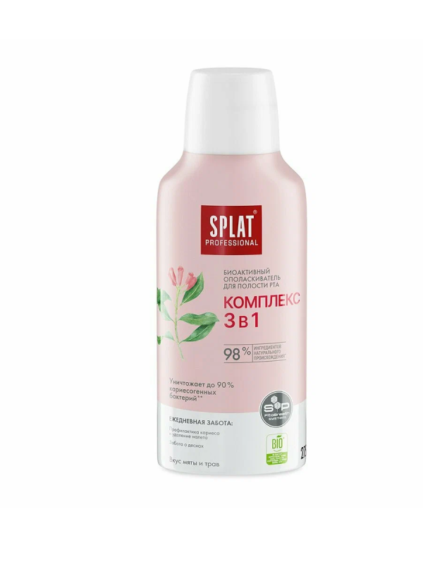 Опол-тель Сплат д/полости рта 275мл комплекс 3 в 1 