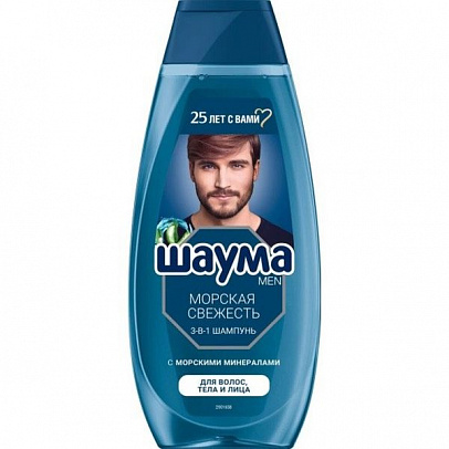 Шамп ШАУМА 360 мл д/муж Морская свежесть