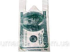 Пакет майка Доллар 30*50 спайка 250шт