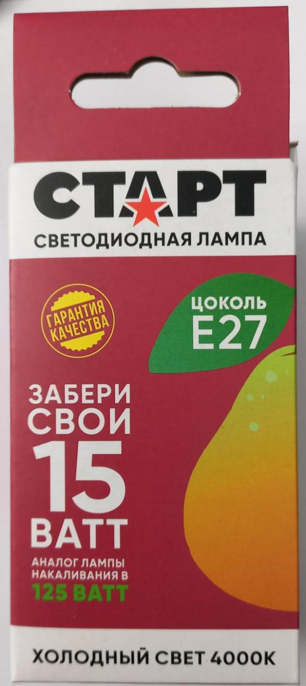 Лампа LED СТАРТ ECO GLS 15Вт, Е27 4000K/2700К