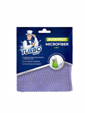 Турбомаг Салф микрофибра д/уборки 1шт Duoeffect 2в1 30*30см