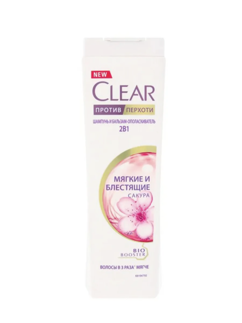 Шамп КЛЕАР 400 мл жен  Мягкие и Блестящие 
