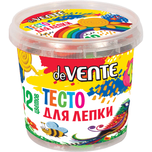 Тесто для лепки 4 цвета по 60гр deVENTE 8042703