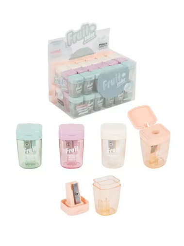 Точилка офис КОКОС 25*45 одинар ассорти 