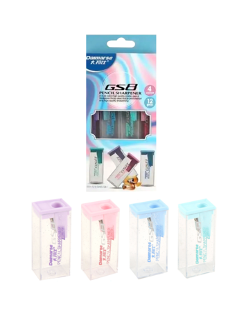 Точилка пластиковая 1 отверстие 25*60мм контейнер Офис DAIMARSE КОКОС