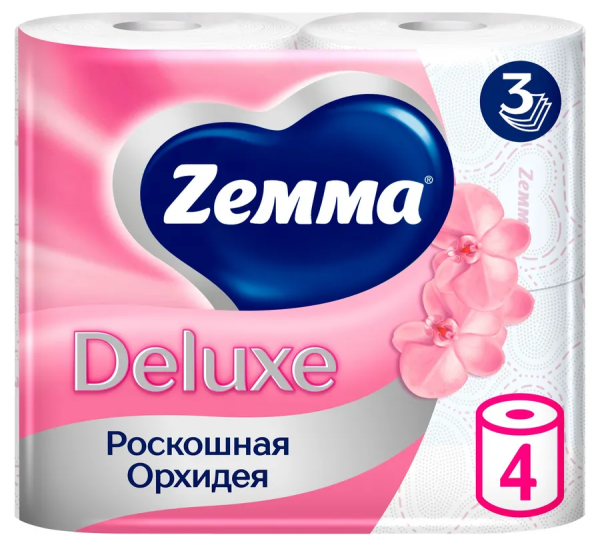 Земма Туал бум Делюкс 4шт Роскошная орхидея 3сл