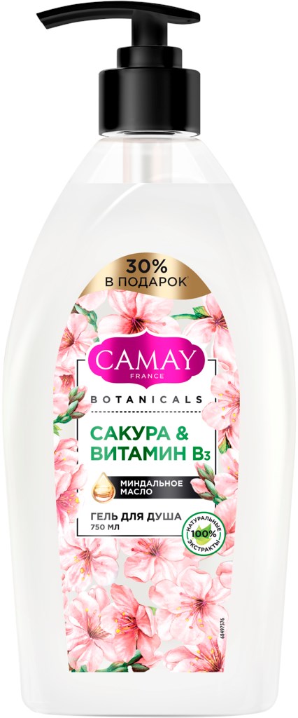 Гель д/душа Камей Японская Сакура 750мл